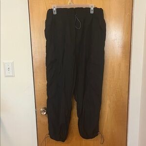 Unisex black quick dry hiking pants